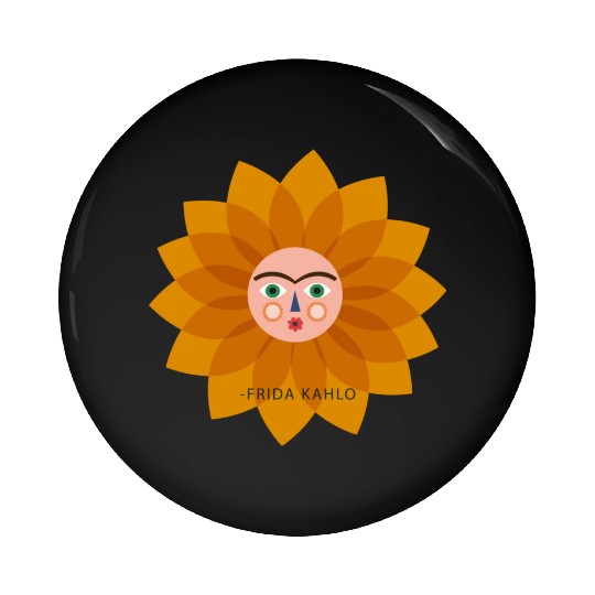 Cute Summer Vacation Frida Kahlo Sun Viva La Vida Pin Buttons