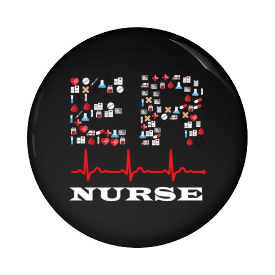 Emergency Room Er Nurse Medical Symbols Pin Buttons