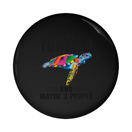 Sea Turtle Tortoise I Like Turtles Pin Buttons