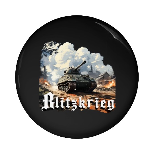 World War 2 Blitzkrieg Pin Buttons