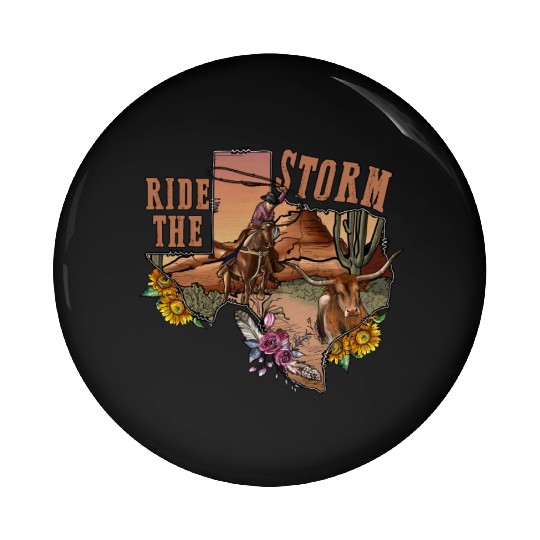 Ride The Storm Pin Buttons