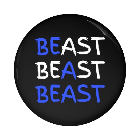 Be A Beast Fitness Workout Gym Pin Buttons