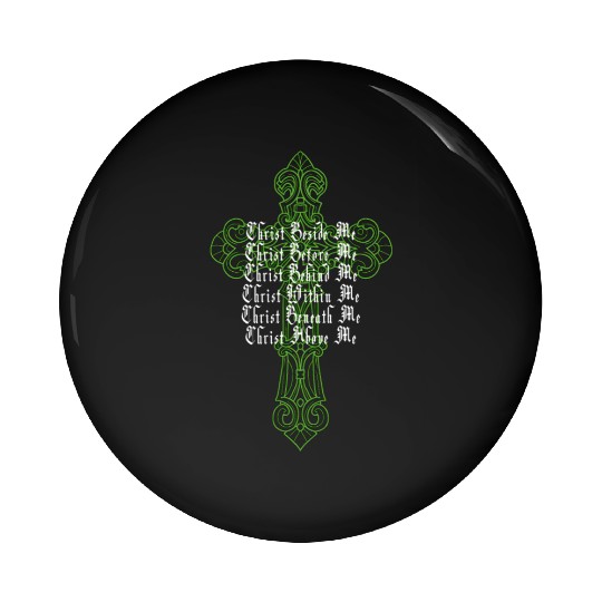 St Patrick's Day Celtic Cross Prayer Christian Att Pin Buttons