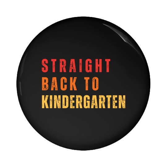 Kindergarten Teacher Back to School Retro vintage Pin Buttons