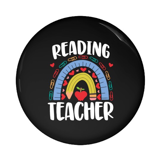 Reading Teacher Pin Buttons