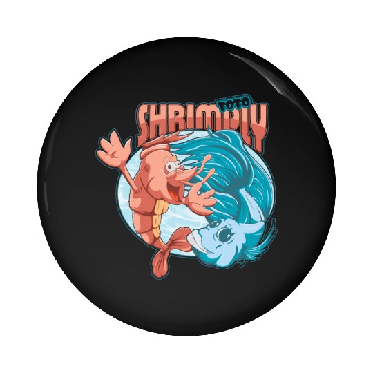 shrimp and catfish Pin Buttons