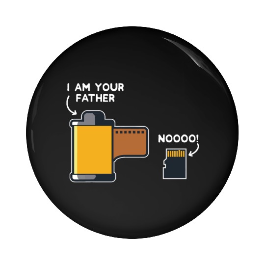 Funny Photography Gift Design Film Father of SD Ca Pin Buttons