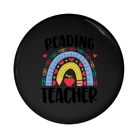 Reading Teacher Pin Buttons