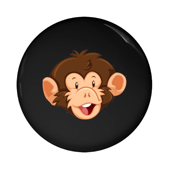 Monkey face Pin Buttons