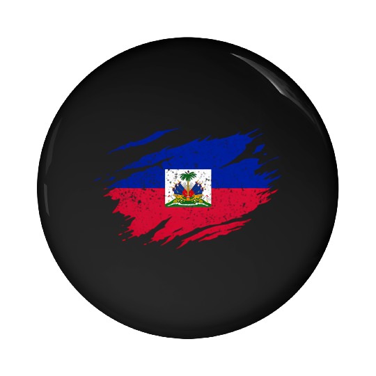 Haitian Flag Haiti Pride Roots Pin Buttons