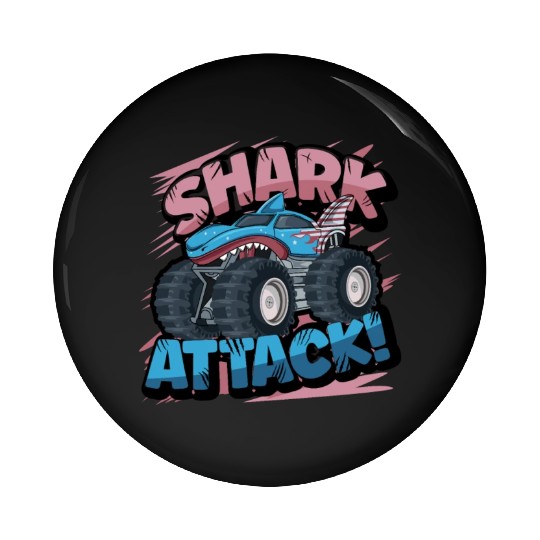 Monster Truck Shark Attack Week 2023 Pin Buttons