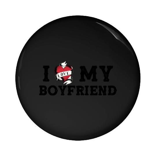 I Love My Boyfriend - I Heart My Boyfriend Pin Buttons