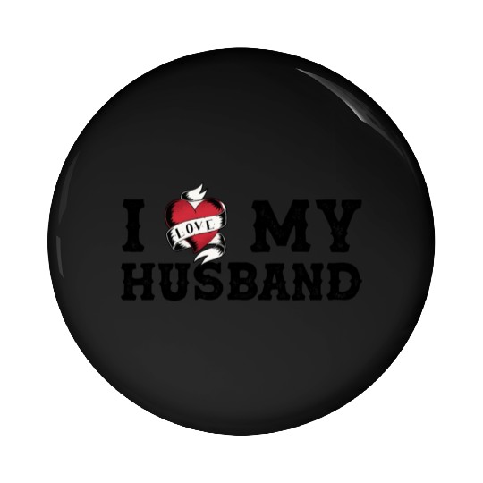 Vintage I Love My Husband - I Heart My Husband Pin Buttons