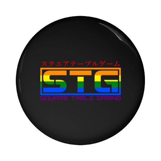 Square Table Gaming Logo (Pride) Pin Buttons