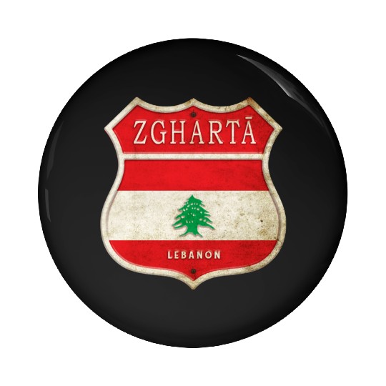 Zgharta Lebanon coat of arms flags design Pin Buttons