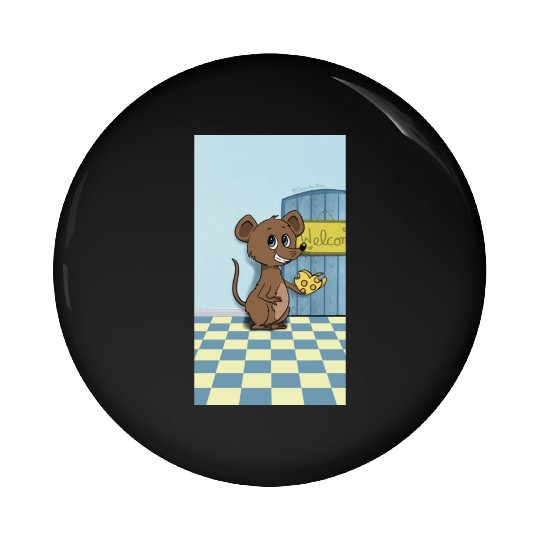 Cheesy Heart Mouse Pin Buttons