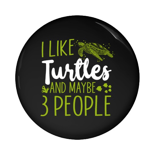 Sea Turtle Tortoise I Like Turtles Pin Buttons