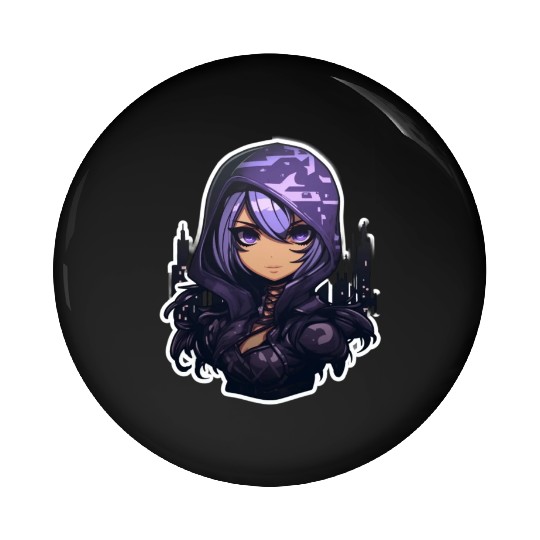 Cartoon Assassin Camouflage Pin Buttons