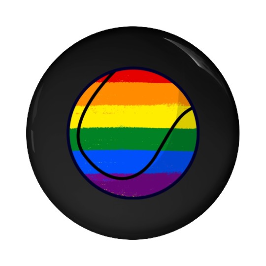 Love Is Love Pride Rainbow Tennis Pin Buttons