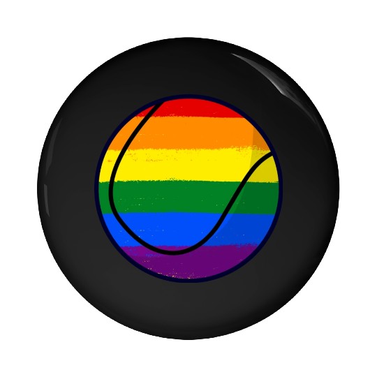 Love Is Love Pride Rainbow Tennis Pin Buttons