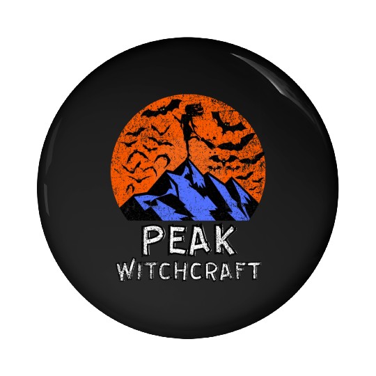 Peak Witchcraft Mountain Witch Pin Buttons
