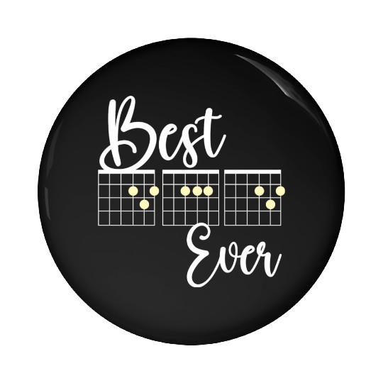 Best Dad Ever Guitar Dad Pin Buttons