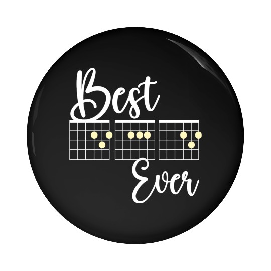 Best Dad Ever Guitar Dad Pin Buttons