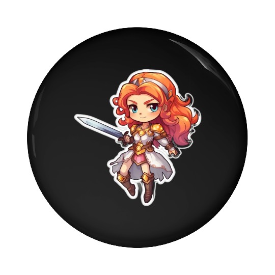 Warrior Princess Adventure Pin Buttons