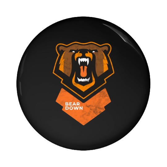 Fierce Modern Bear Down Party Tailgate Sunday Pin Buttons