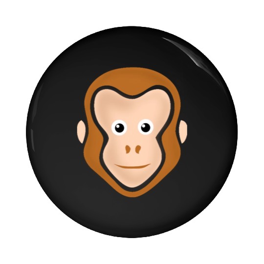 Monkey Face Adorable Pin Buttons