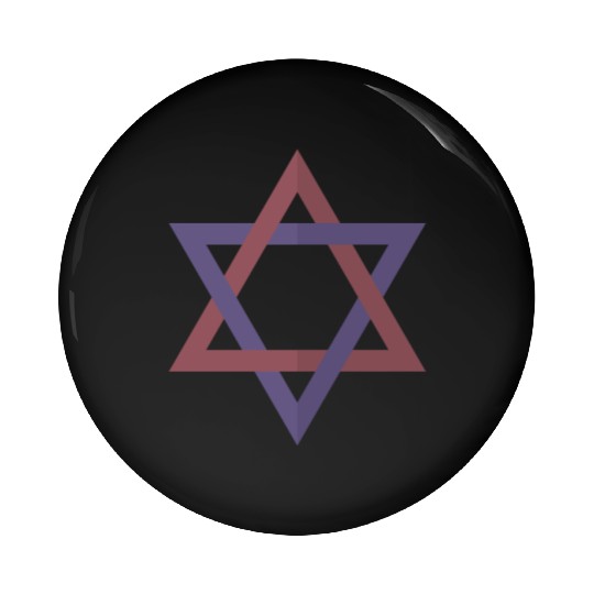 Star Of David Pin Buttons