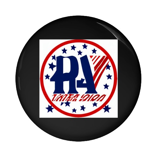 RA USA Pin Buttons: Red, White, and Blue All the Way!"