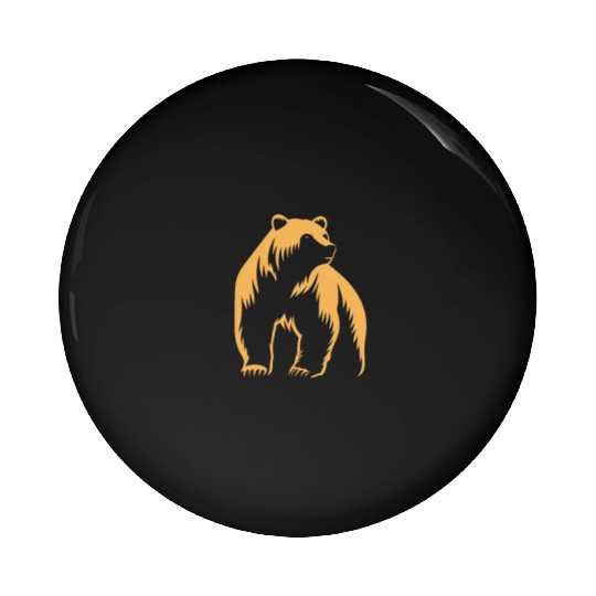 Bear Animal Grizzly Natures Pin Buttons