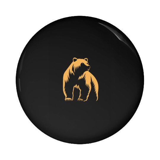 Bear Animal Grizzly Natures Pin Buttons