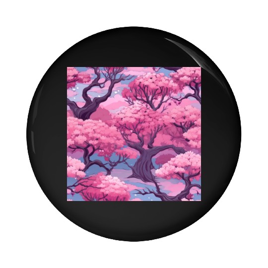 Anime Euphoria: Fantasy Cherry Blossom Dreamscape Pin Buttons