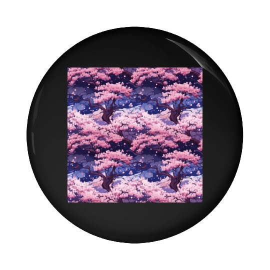 Anime Euphoria: Fantasy Cherry Blossom Dreamscape Pin Buttons