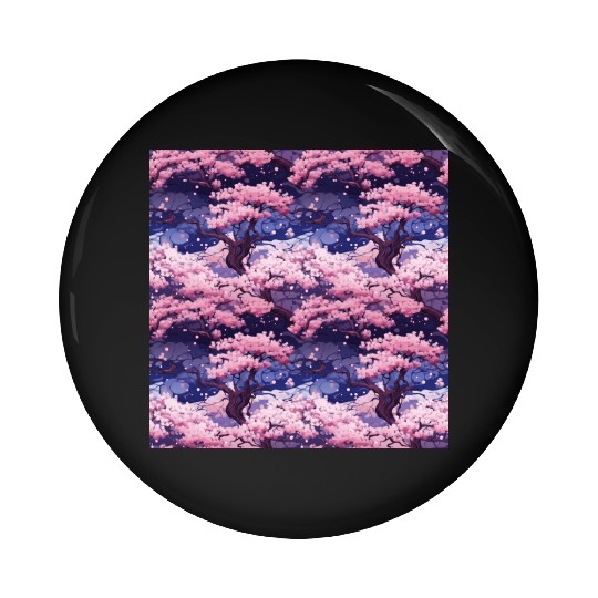 Anime Euphoria: Fantasy Cherry Blossom Dreamscape Pin Buttons
