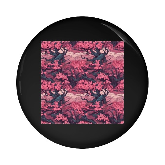 Anime Euphoria: Fantasy Cherry Blossom Dreamscape Pin Buttons