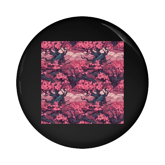Anime Euphoria: Fantasy Cherry Blossom Dreamscape Pin Buttons