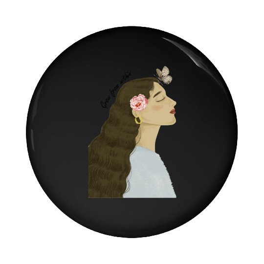 summer pink natures Pin Buttons