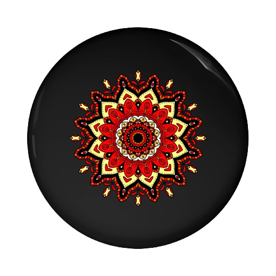Colorful Mandala Pattern Modern 4 Pin Buttons