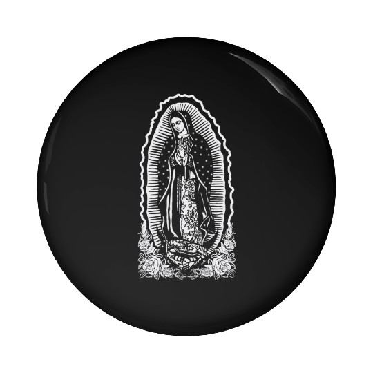 Virgin Mary Lady of Guadalupe Virgen De Guadalupe Pin Buttons