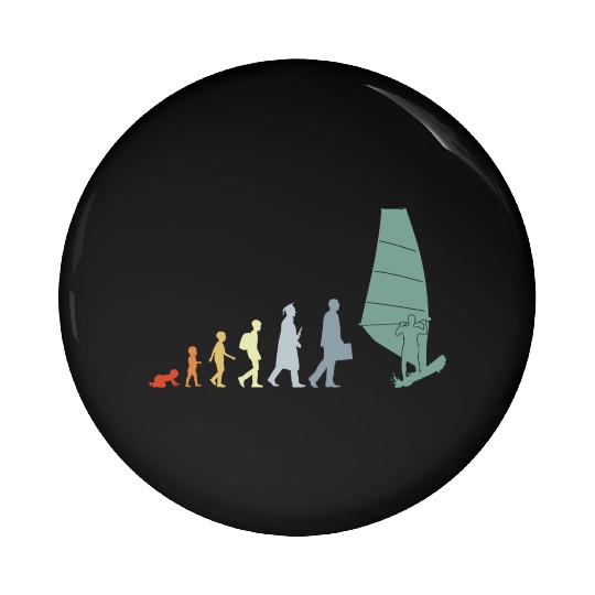 Vintage Windsurfing Evolution Pin Buttons