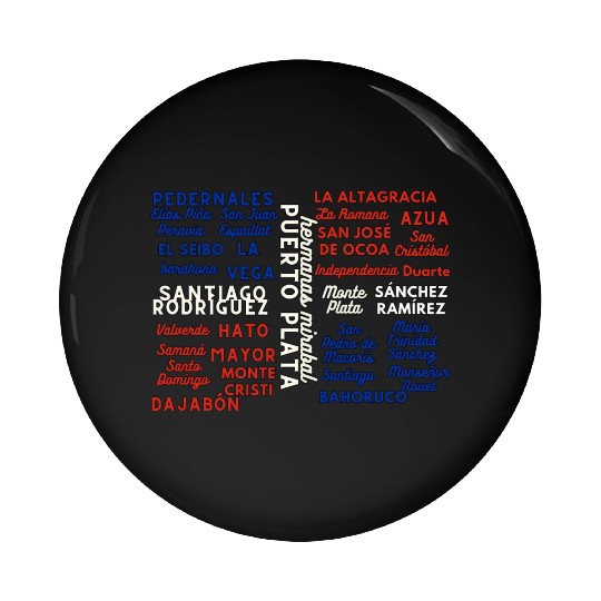 Dominican Cities: Provincias Dominican Republic Pin Buttons