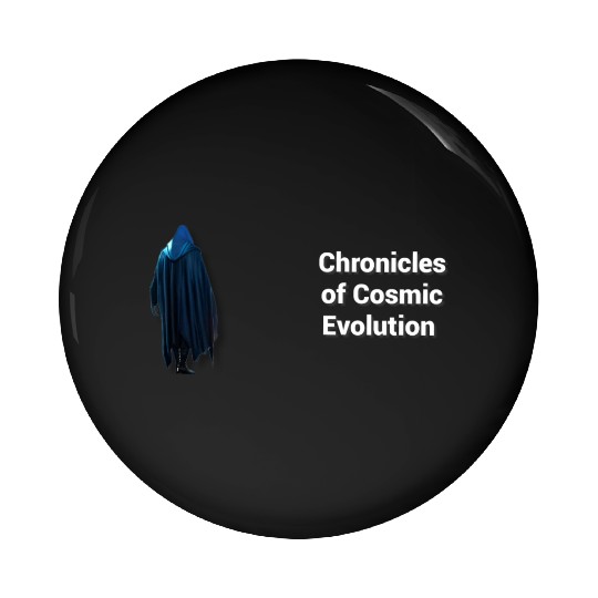 Alien Gaze: Blue Ominous Luminescence Pin Buttons