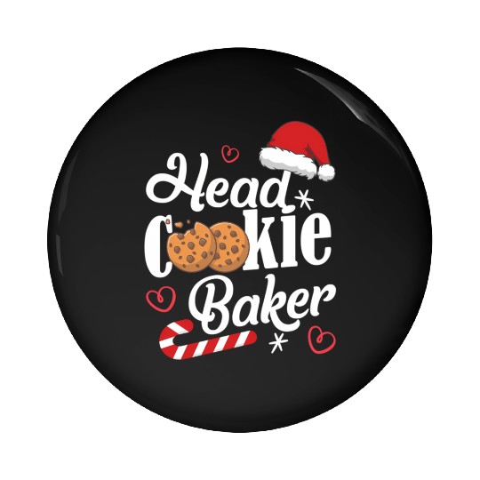 Head Cookie Baker Pin Buttons