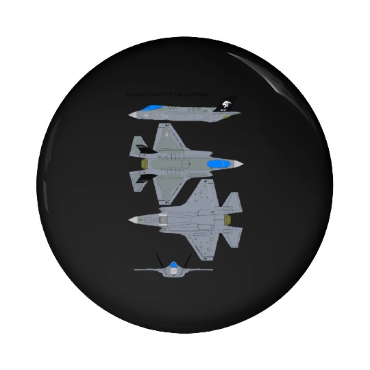 Lockheed Martin F 35B Lightning Pin Buttons