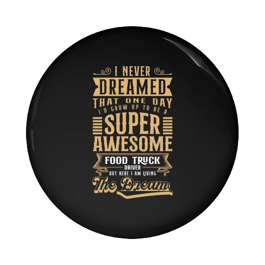 Food Truck Snack Burgers Grilling Pin Buttons