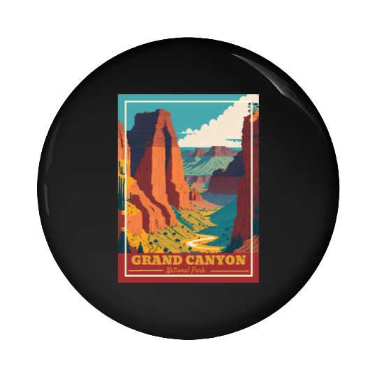 Grand Canyon National Park Arizonna Vintage Pin Buttons