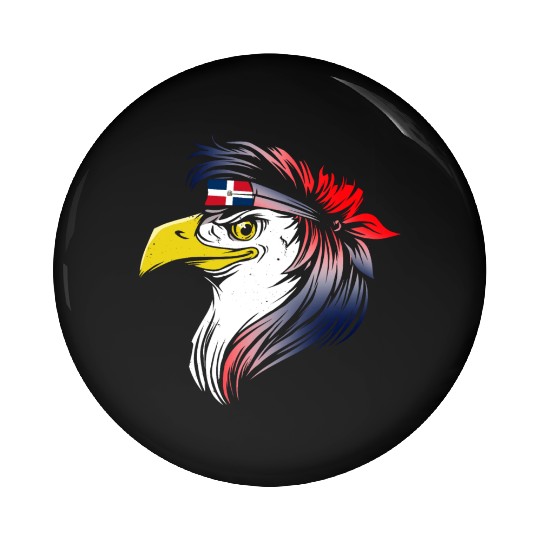 Dominican Republic Pin Buttons